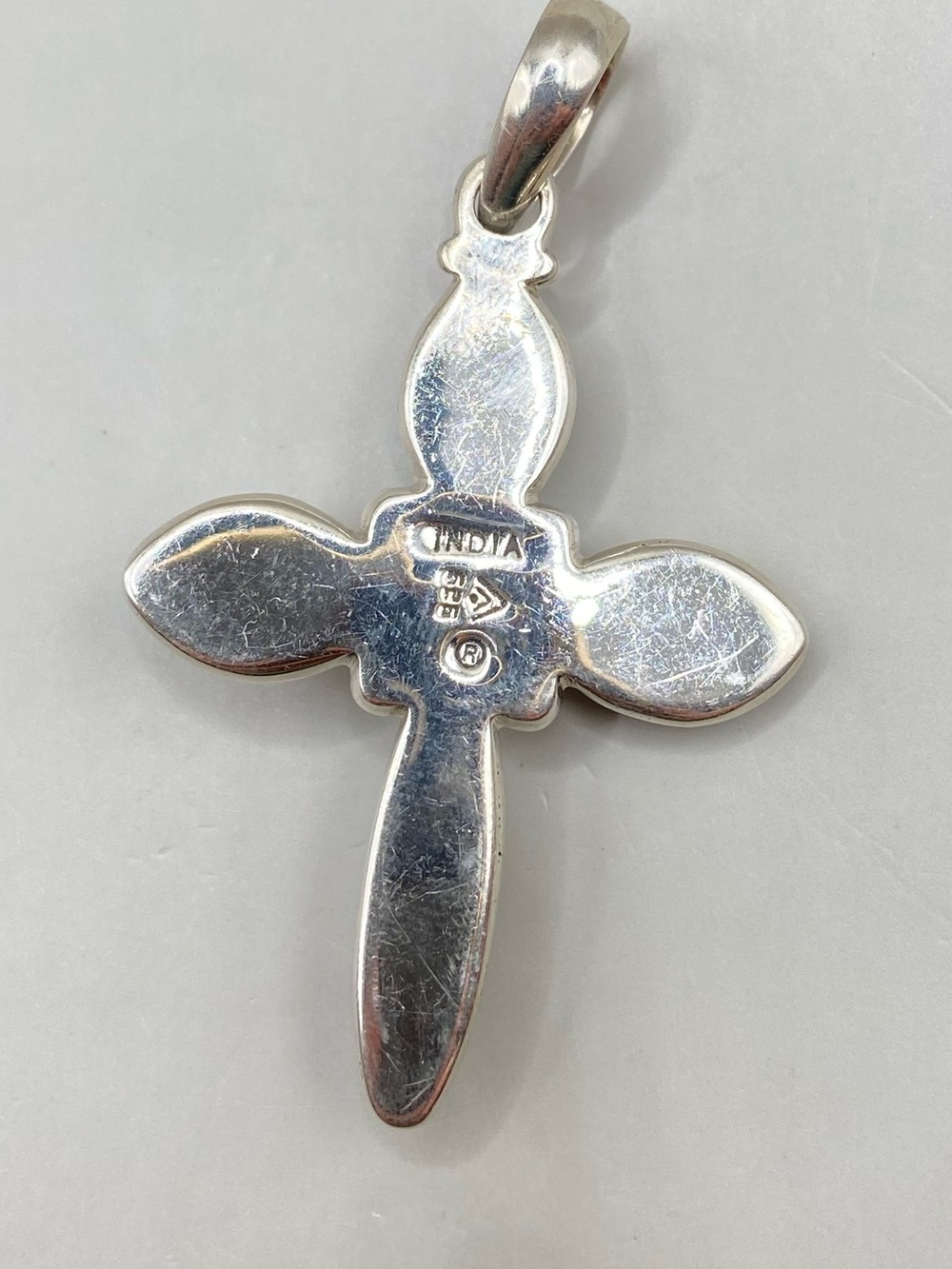 Silpada Sterling Silver Freshwater Pearl Cross Pendant S0971 - Picture 5 of 5